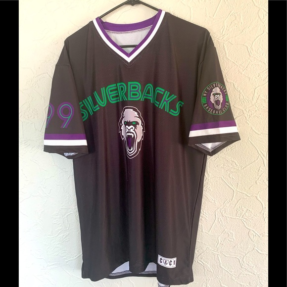 OFFICIAL NEW YORK SILVERBACKS BASEBALL JERSEY BEAST MODE GYM SIZE XL - Picture 1 of 5
